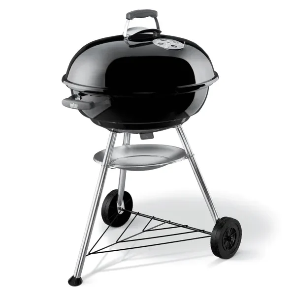 Barbecue a carvão WEBER COMPACT KETTLE 57CM PRETO