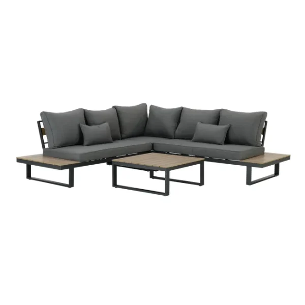 Conjunto de mesa baixa e sofá Clara Naterial