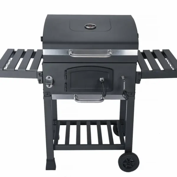 Barbecue a carvão, Bernard, Preto, 122x65x103.5 cm